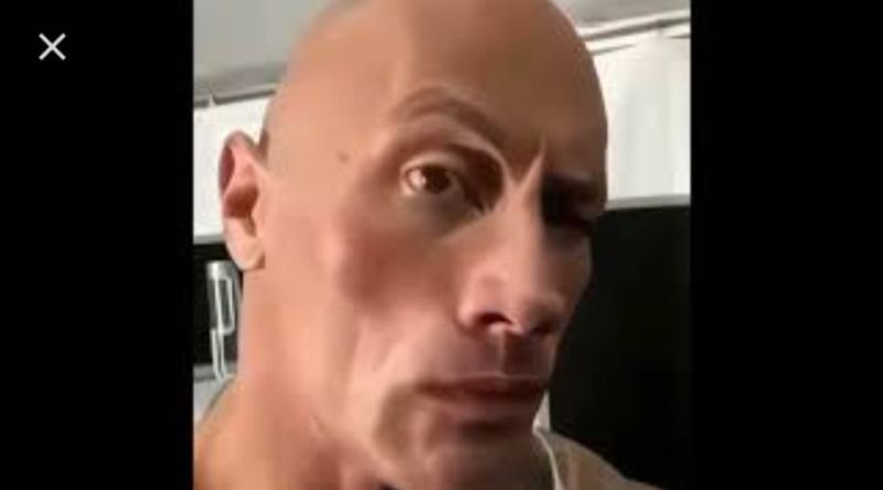 The Rock Eyebrow Raise GIF