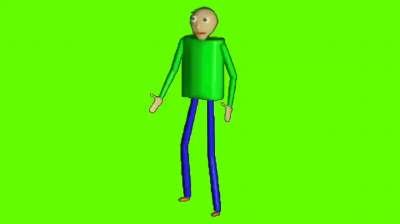 Baldi doing the Default Dance Green Screen Memes Download