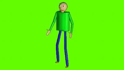 Baldi Doing The Default Dance Green Sceen Meme Download