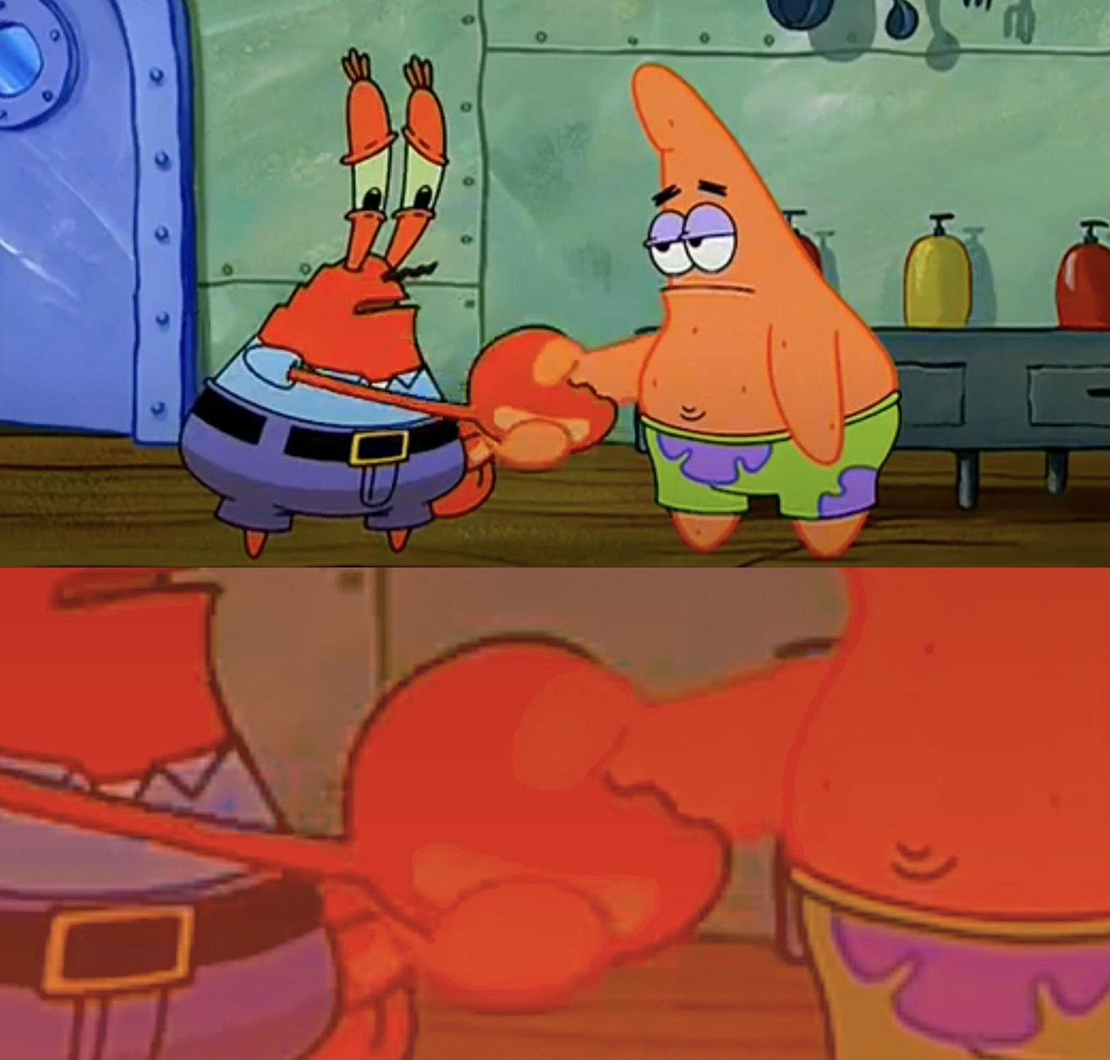 Patrick And Mr Krabs Shaking Hands Meme Template And Memes Memes Co In