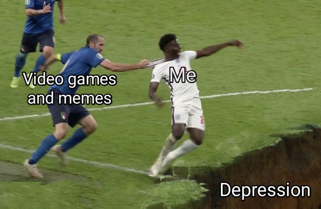 Chiellini Pulling Saka Memes