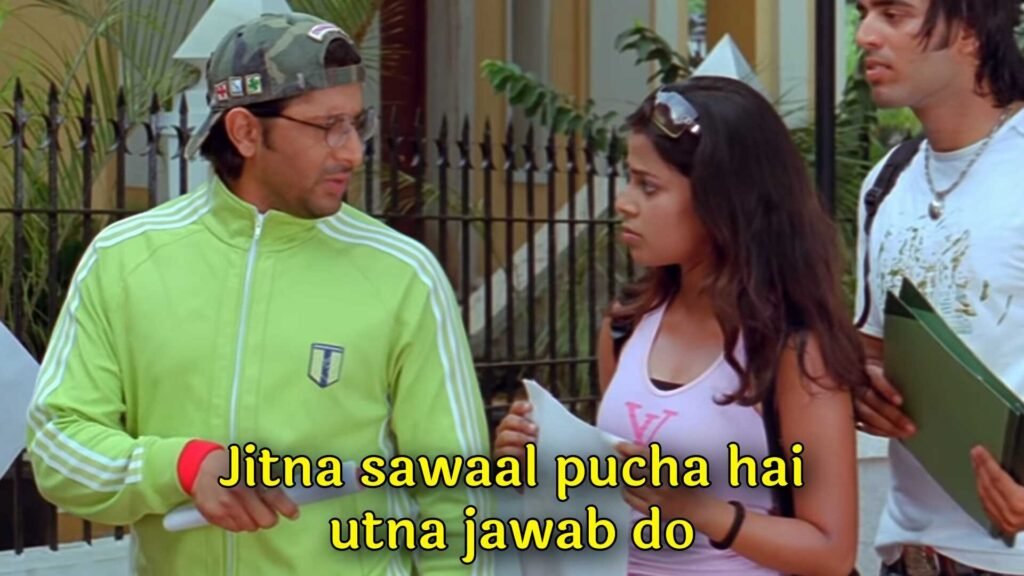 Jitna Sawaal Pucha Hai Utna Jawab Do Meme