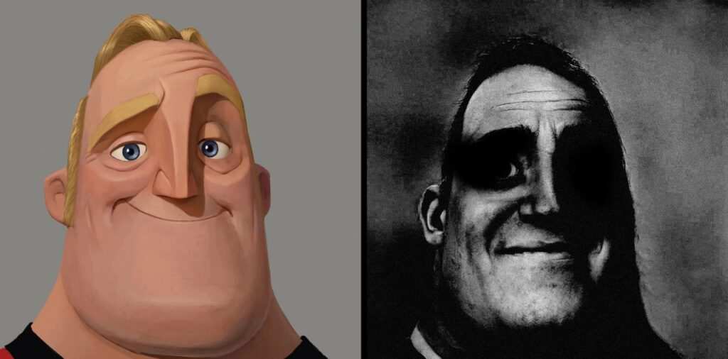 the first ever mr incredible becoming uncanny LL meme ever. POV: u