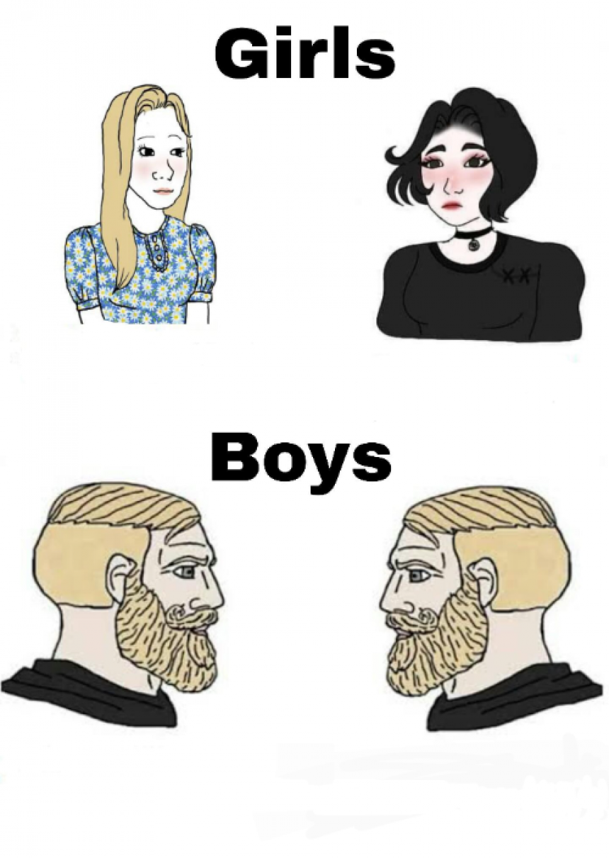 Girls Vs Boys Meme Template