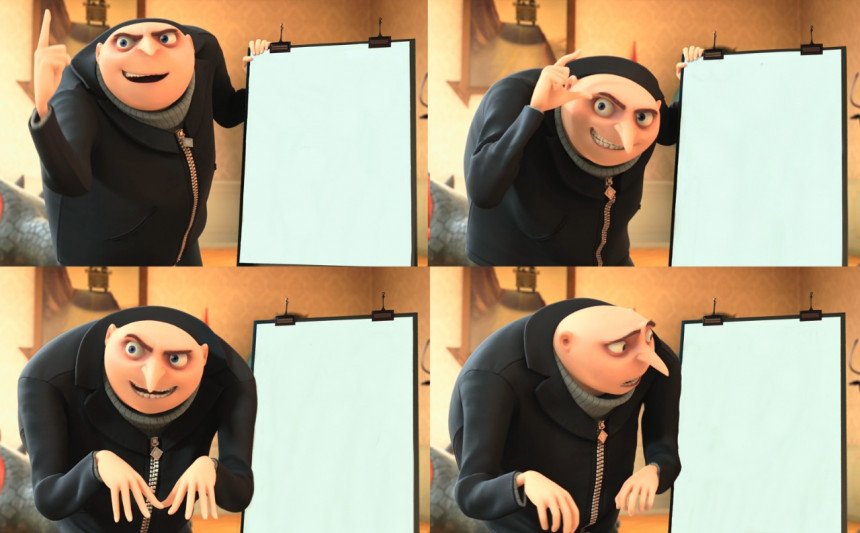 Gru Plan Meme Template