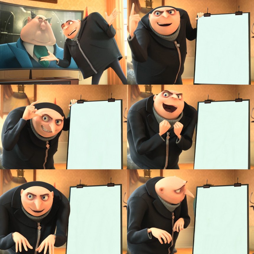 Gru's Plan Meme - Original 