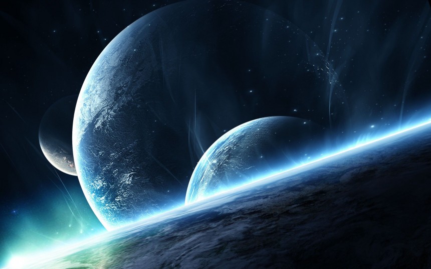 Green Galaxy Space Background Wallpaper Image For Free Download